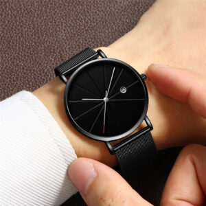 Simple calendar watch waterproof quartz watch